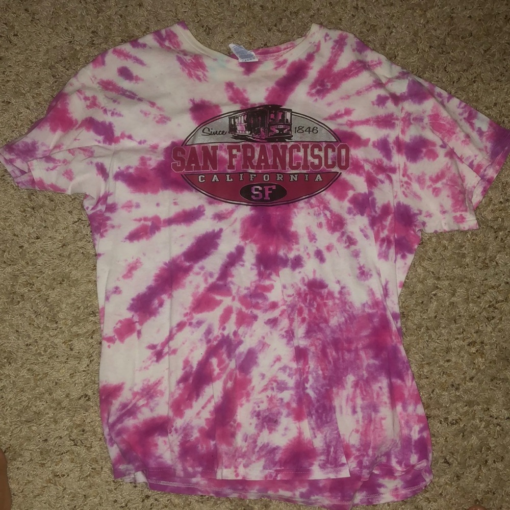 San Francisco Tie dye shirt worn 1x